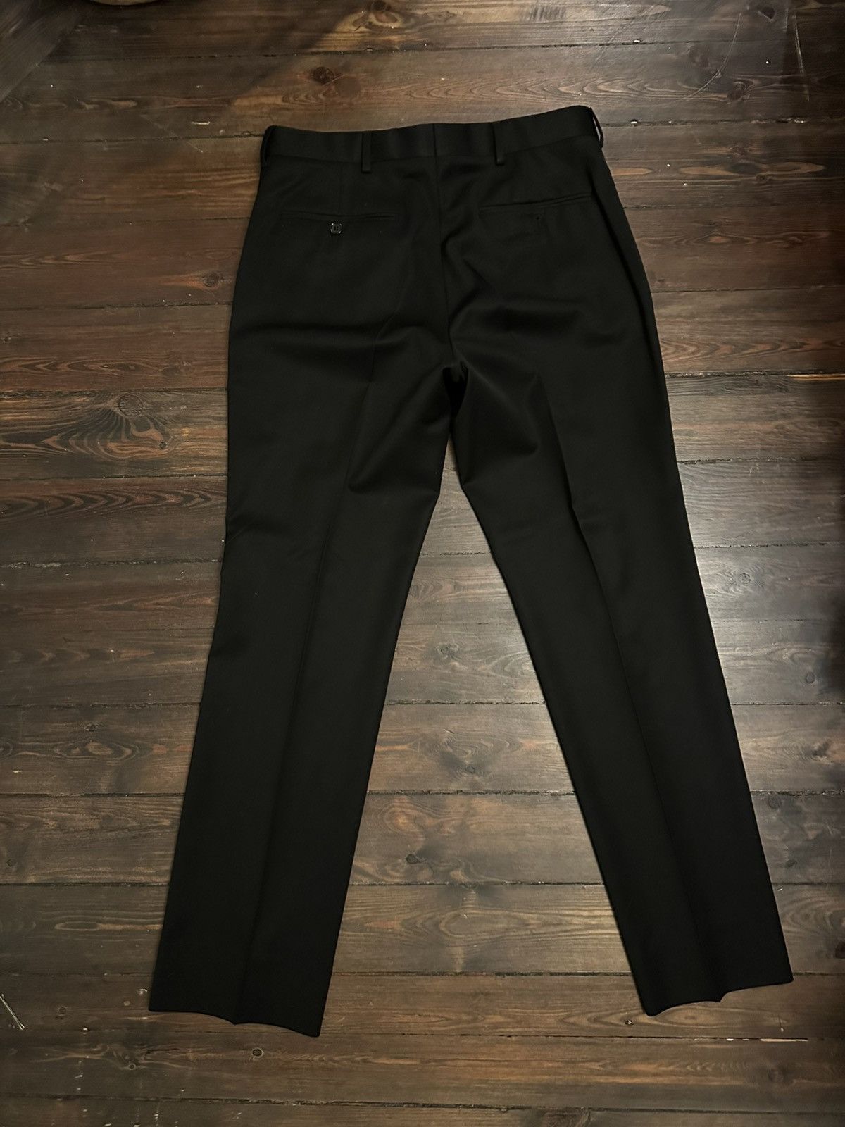 Ralph Lauren Ralph Lauren 100% Wool Black Dress Trousers 31W (Suit Pants) Size 34S - 2 Thumbnail