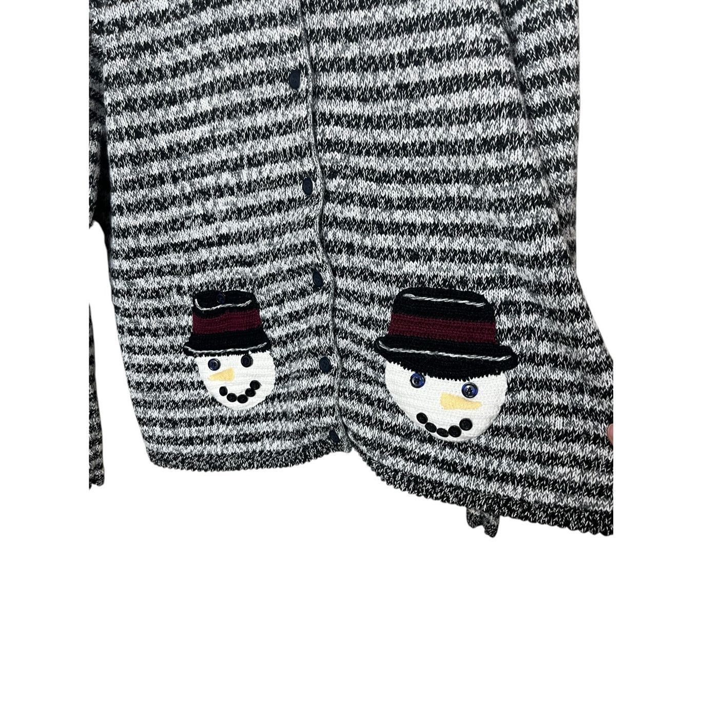 Other Vintage Christopher & Banks 2003 Christmas Winter Snowman Ca Size L / US 10 / IT 46 - 2 Thumbnail