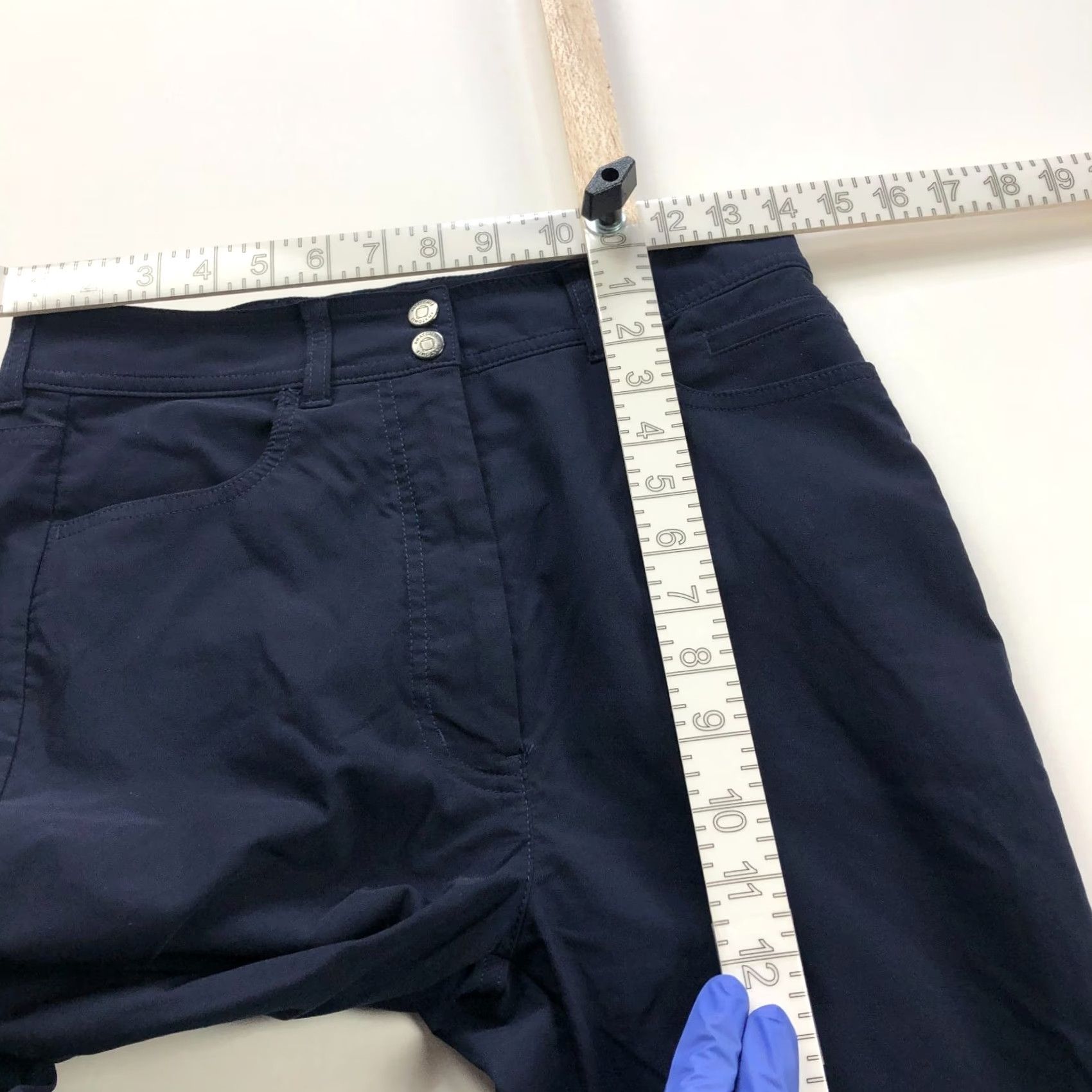 ANATOMICA Anatomie High Rise Tapered Travel Chino Pants Blue MINT - Pants - Women - Size S - 28W 28L - Flat Front - Regular Rise - 28 in Inseam Size 28" / US 6 / IT 42 - 7 Thumbnail