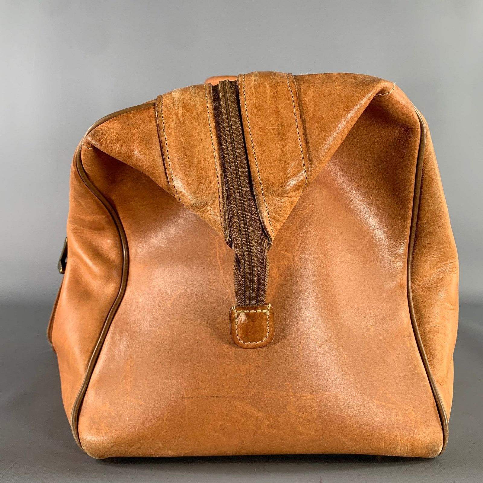 Hartmann HARTMANN Size One Size Brown Light Solid Leather Duffle Bags Size ONE SIZE - 3 Thumbnail
