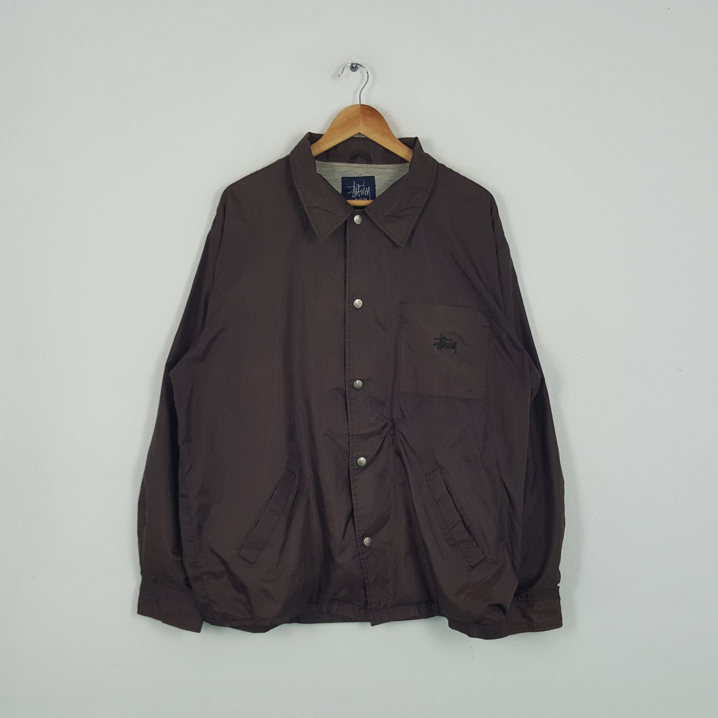 Stussy × Vintage Vintage Stussy Skateboard Style Windbreaker Jacket Size US XL / EU 56 / 4 - 3 Thumbnail