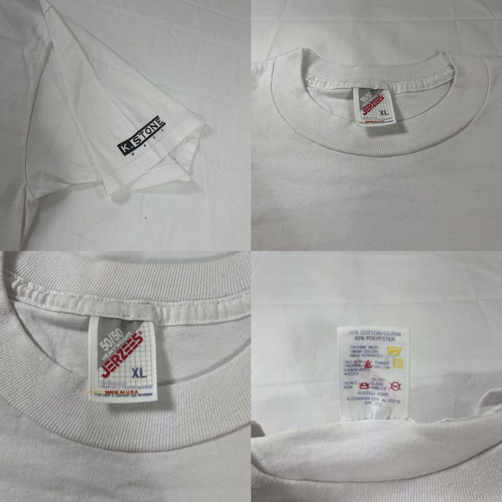 Vintage VINTAGE Malcom X T-Shirt XL MEN White 90s BY ANY MEANS NECESSARY Graphic Civil Rights Size US XL / EU 56 / 4 - 8 Thumbnail