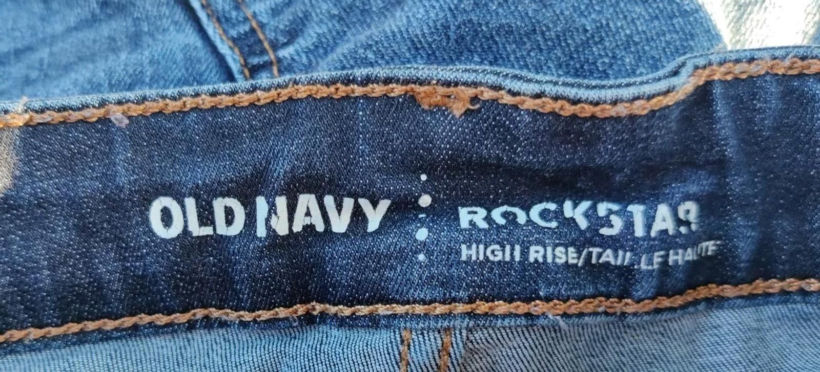 Old Navy Old Navy Rockstar Jeans High Rise Blue Denim Pants 2 Petite Size 26" / US 2 / IT 38 - 8 Thumbnail