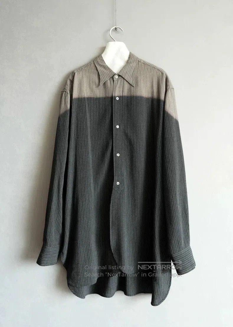Yohji Yamamoto Yohji Yamamoto Striped Faded Shirt. Size US M / EU 48-50 / 2 - 1 Thumbnail