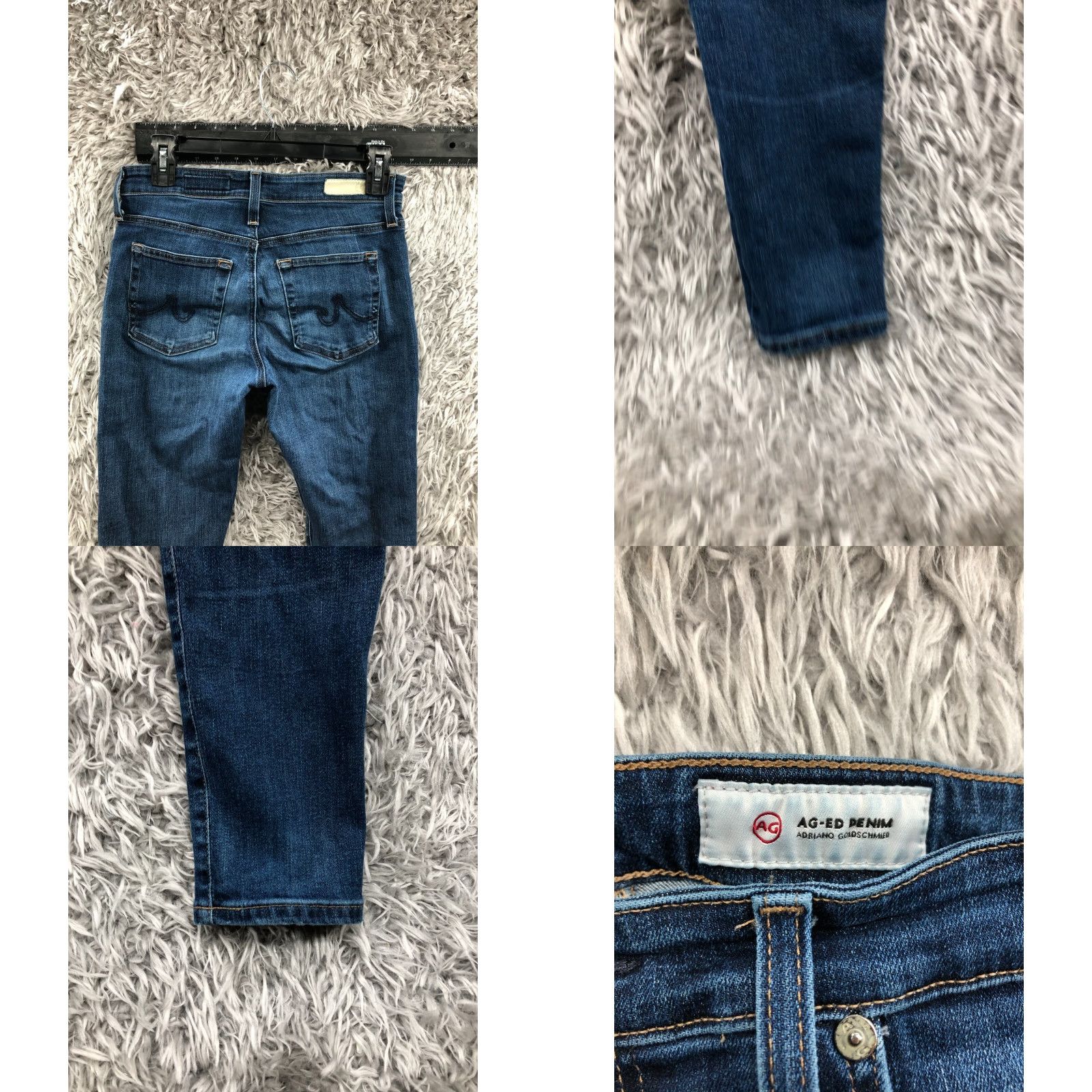 Farah AG Adriano Goldschmied The Everett AG Farrah Skinny Jeans 28 Womens Medium Wash Blue Fashion Denim Jeans Women Medium 28 Mens Girls Boys Size 28" / US 6 / IT 42 - 8 Thumbnail