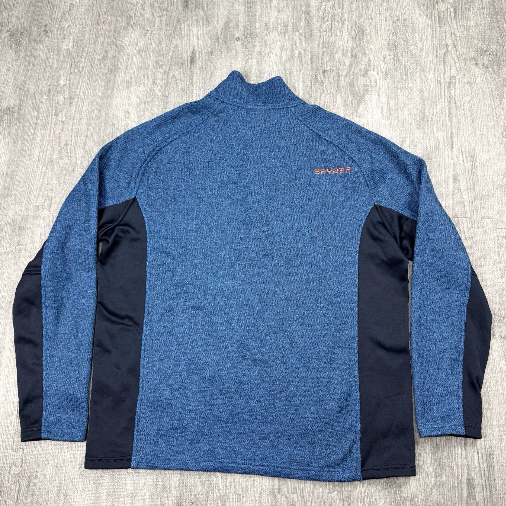 Spyder SPYDER MENS OUTBOUND CORE BLUE/ORANGE 1/2 ZIP PULLOVER THERMAL SWEATSHIRT XXL SKI Size US XXL / EU 58 / 5 - 6 Thumbnail