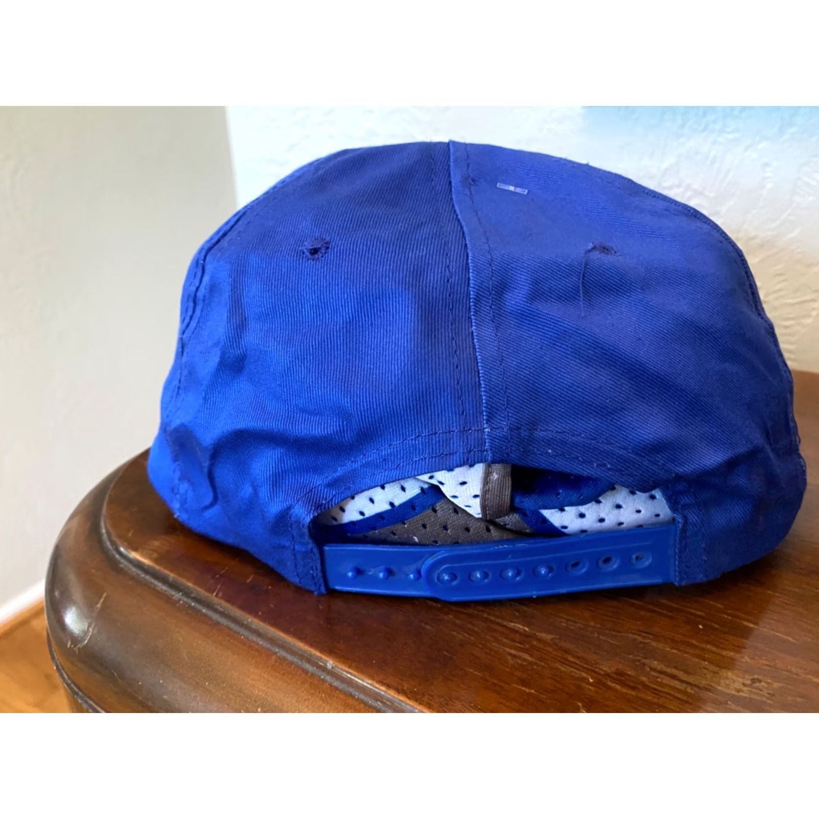Roper VINTAGE HaT Trucker Hat Blue Rope 80s 90s Lord Calvert Canadian Whiskey Logo Adjustable Men/Adult Regular Hat Size ONE SIZE - 3 Thumbnail
