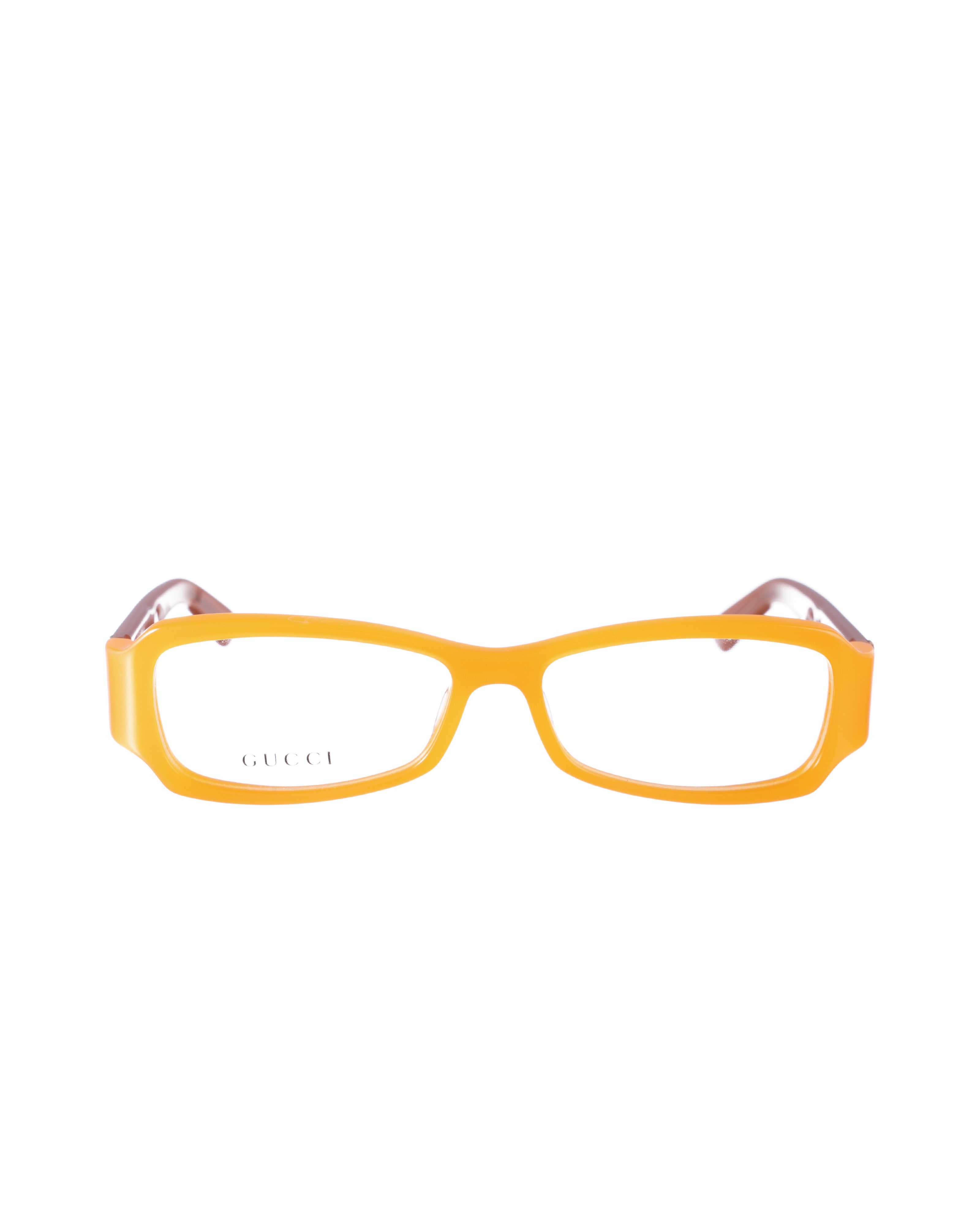 Gucci Gucci 00s Orange and Caramel Plastic Glasses Size ONE SIZE - 1 Thumbnail