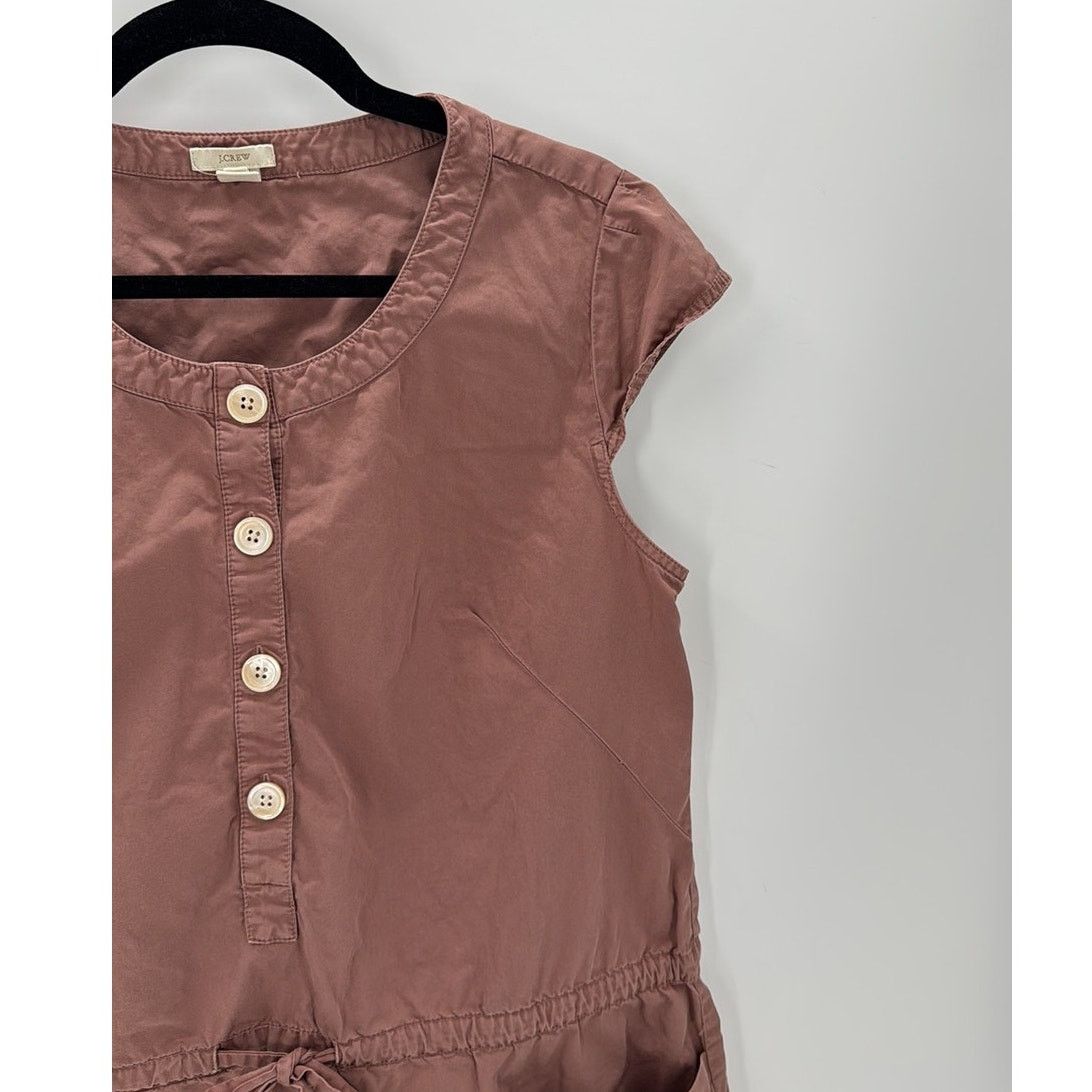 J.Crew J. Crew sheath shirt tie waist Dress size 12 mauve Pockets Size XL / US 12-14 / IT 48-50 - 4 Thumbnail