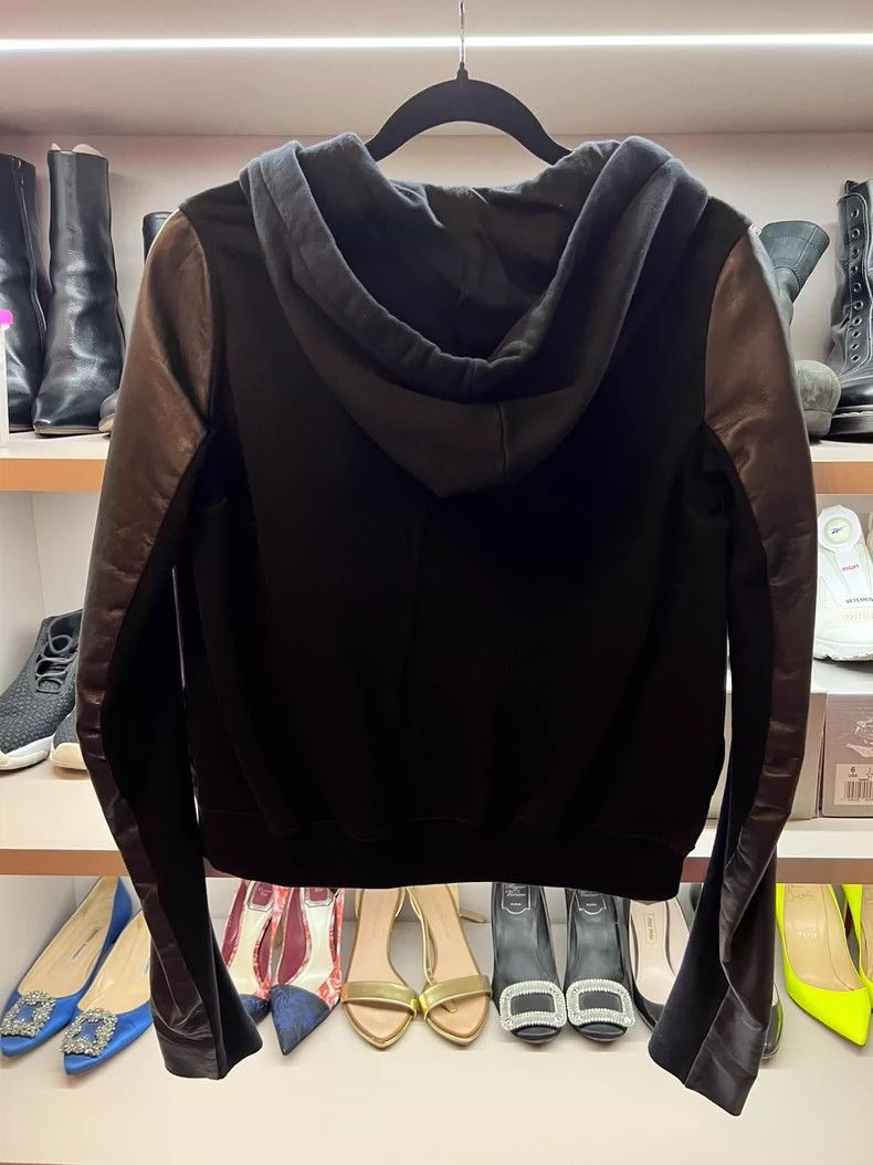 Rick Owens Rick Owens Leather splicing jacket-2505 Size US S / EU 44-46 / 1 - 2 Thumbnail