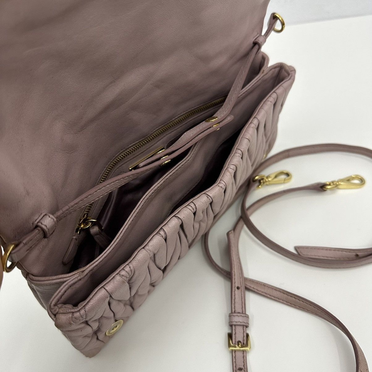 Miu Miu ‼️YES‼️ MIU MIU MATELASSE LEATHER FLAP CROSSBODY CLUTCH BAG Size ONE SIZE - 15 Thumbnail
