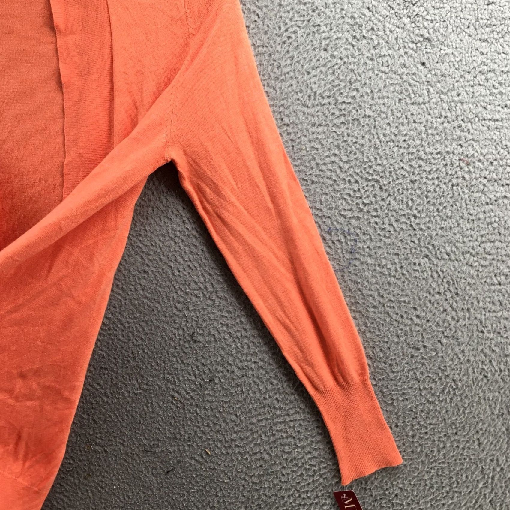Merona Merona Cardigan Sweater Womens XL Coral Orange Open Front Casual NEW Size XL / US 12-14 / IT 48-50 - 4 Thumbnail