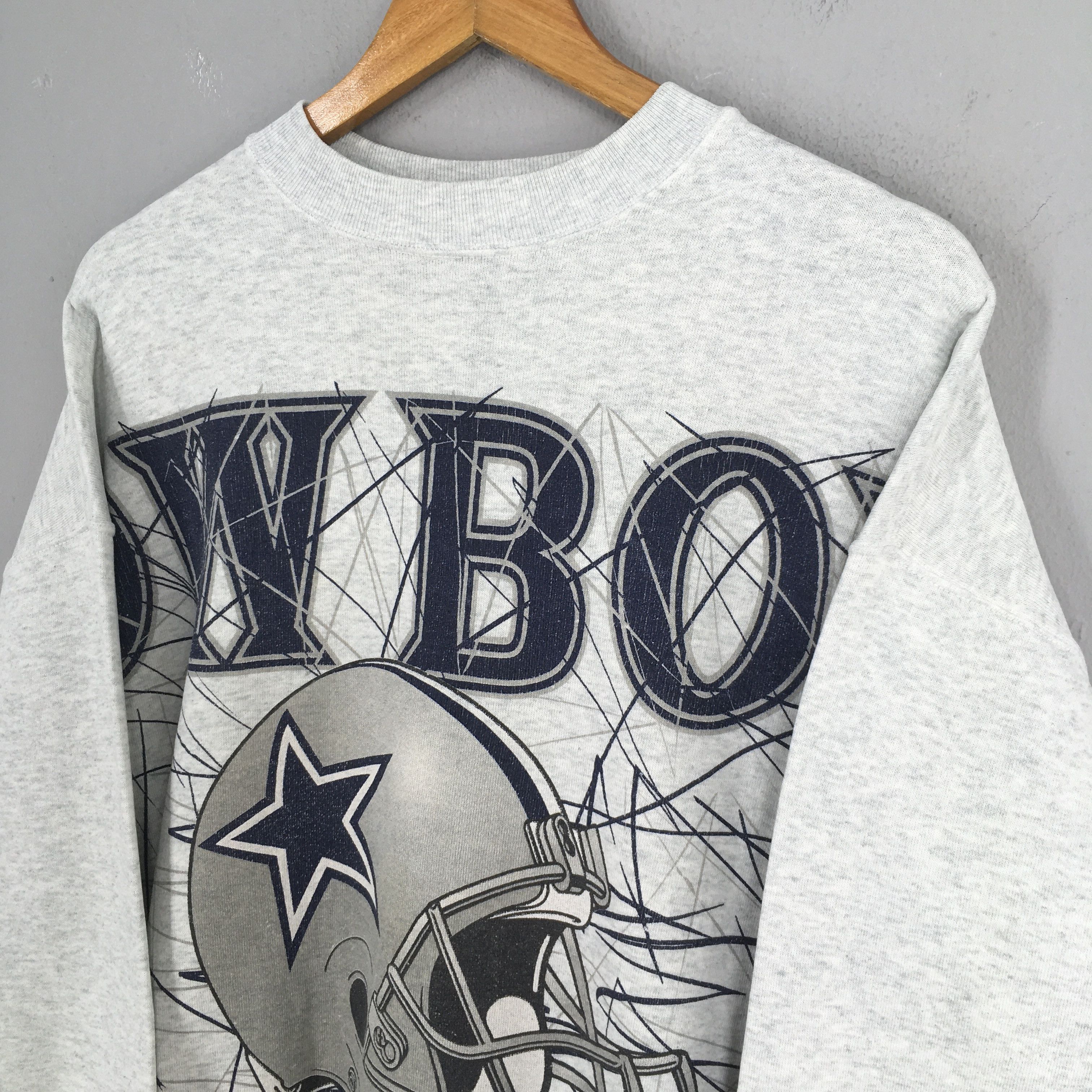 NFL Vintage 90s Dallas Cowboys NFL Rugby Sweatshirt XLarge Size US XL / EU 56 / 4 - 3 Thumbnail