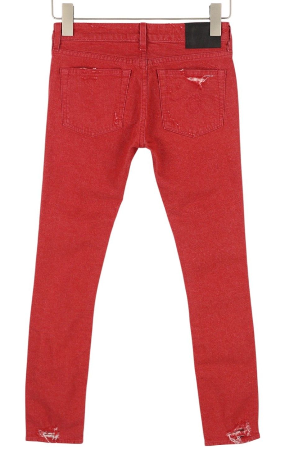 R13 KATE SKINNY 24 Red Distress Ripped Ankle Skinny Fit 86483 Size 24" / US 00 / IT 34 - 2 Thumbnail