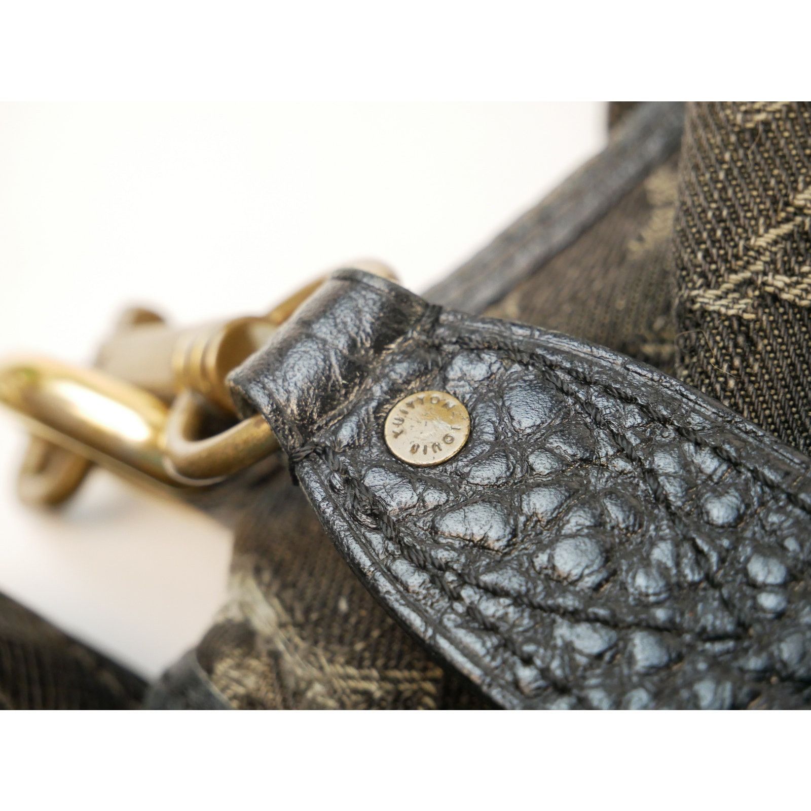 Louis Vuitton Louis Vuitton Black Denim Neo Cabby Tote Size ONE SIZE - 15 Thumbnail