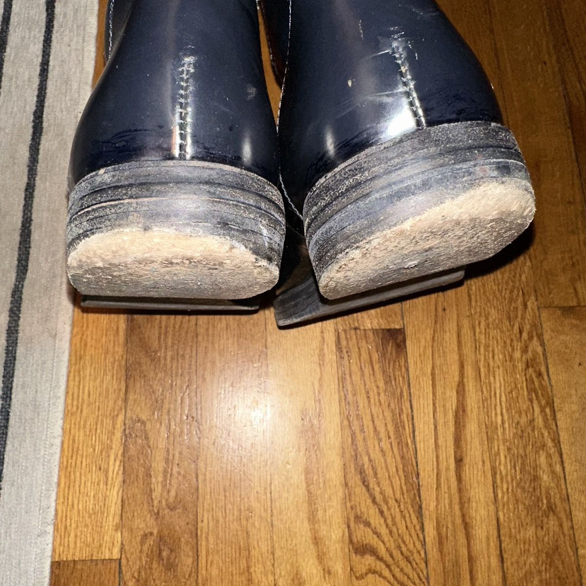 Designer × Tim Hamilton TIM HAMILTON Black Patent Leather Boots Size US 11.5 / EU 44-45 - 4 Thumbnail