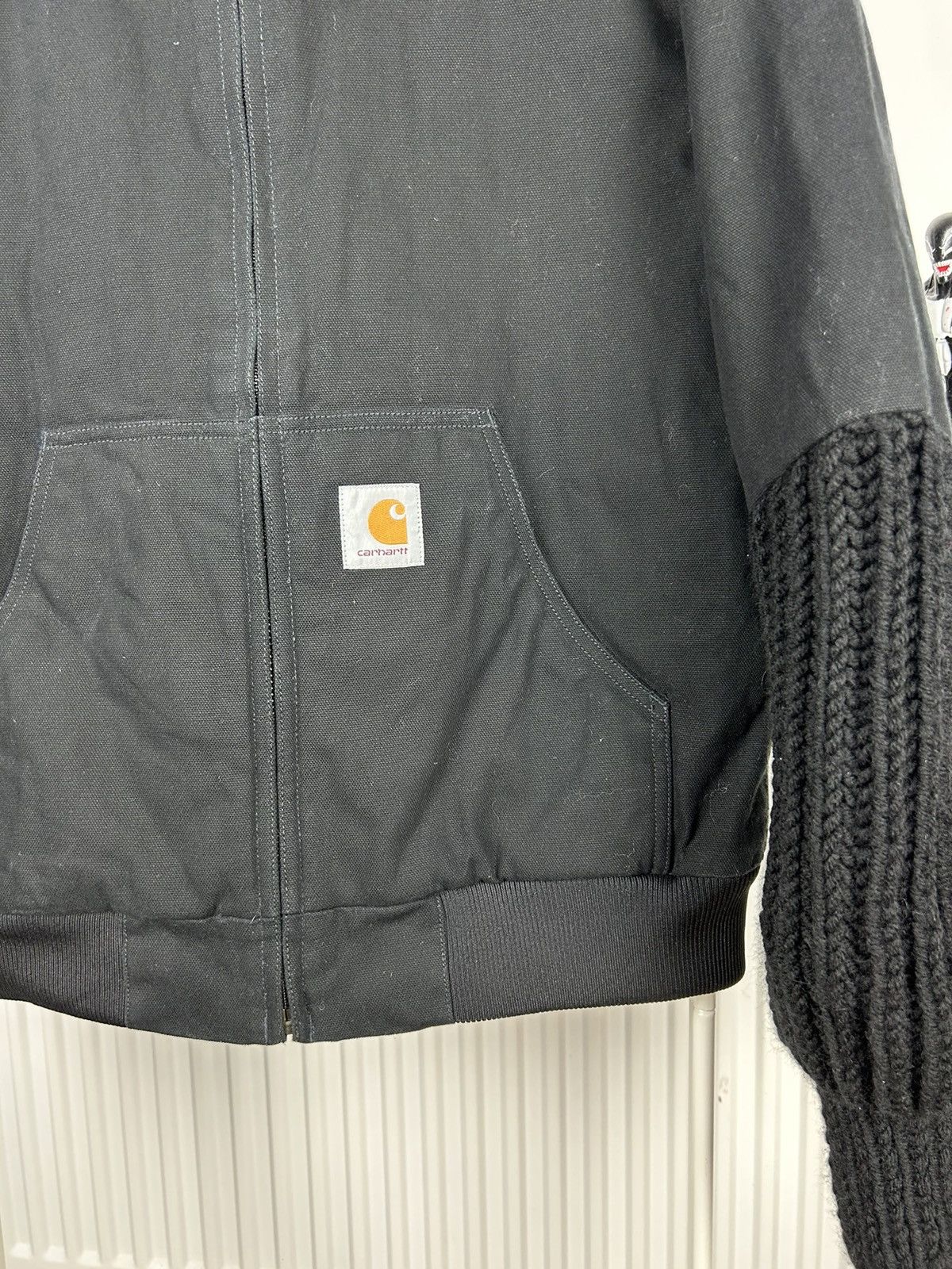 Carhartt × Vintage CARHARTT VINTAGE ACTIVE DETROIT BLACK JACKET FADED Size US L / EU 52-54 / 3 - 2 Thumbnail