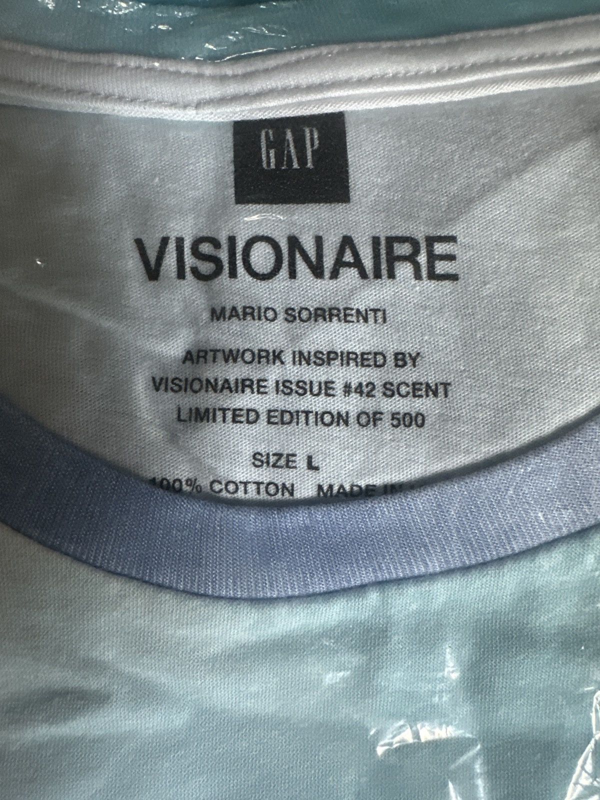 Gap VISIONAIRE x GAP MARIO SORRENTI T Shirt NEW! Size US L / EU 52-54 / 3 - 2 Thumbnail