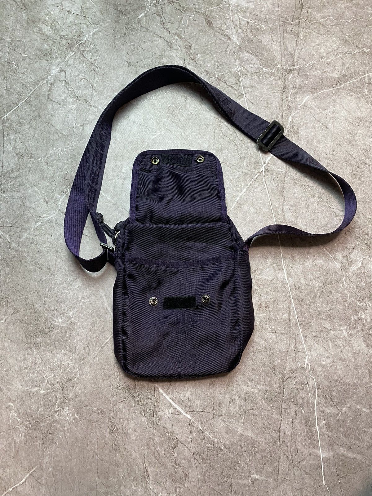 Diesel × Vintage Diesel Chocolate Purple Nylon Small Crossbody Cargo Bag Size ONE SIZE - 7 Thumbnail