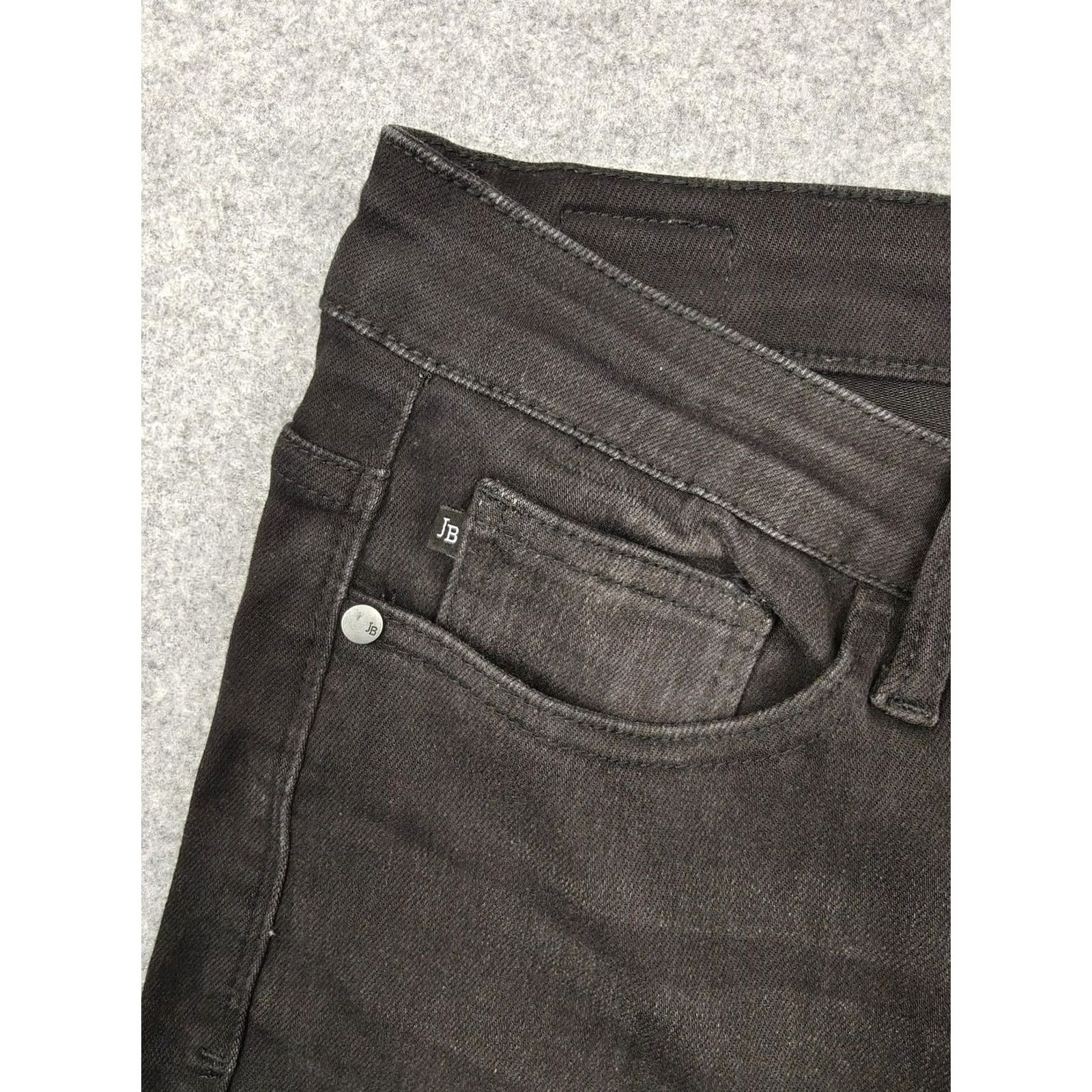 Denime Judy Blue Jeans Womens 15/32 Black Charcoal Wash Skinny Slim Stretch Denim Jeans Size 36" / US 14 / IT 50 - 5 Thumbnail