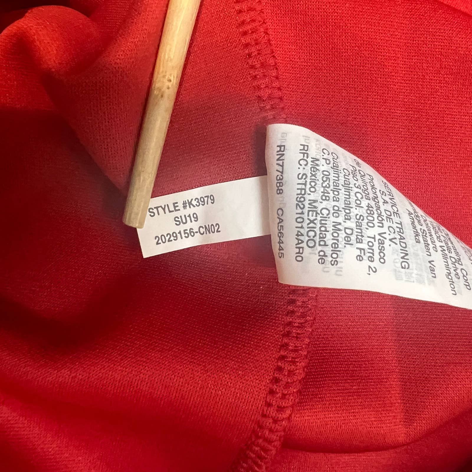 Madewell Madewell Texture + Thread Red Crepe Mock Wrap Top Blouse M Size M / US 6-8 / IT 42-44 - 9 Thumbnail