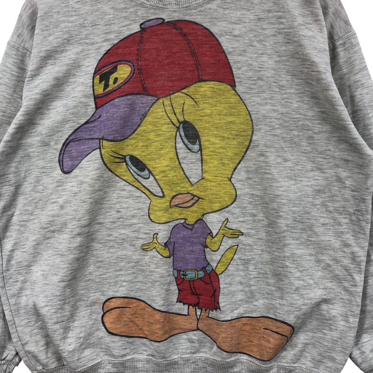 Vintage Vintage LOONEY TUNES TWEETY Cartoon Character Sweatshirt Size L / US 10 / IT 46 - 3 Thumbnail