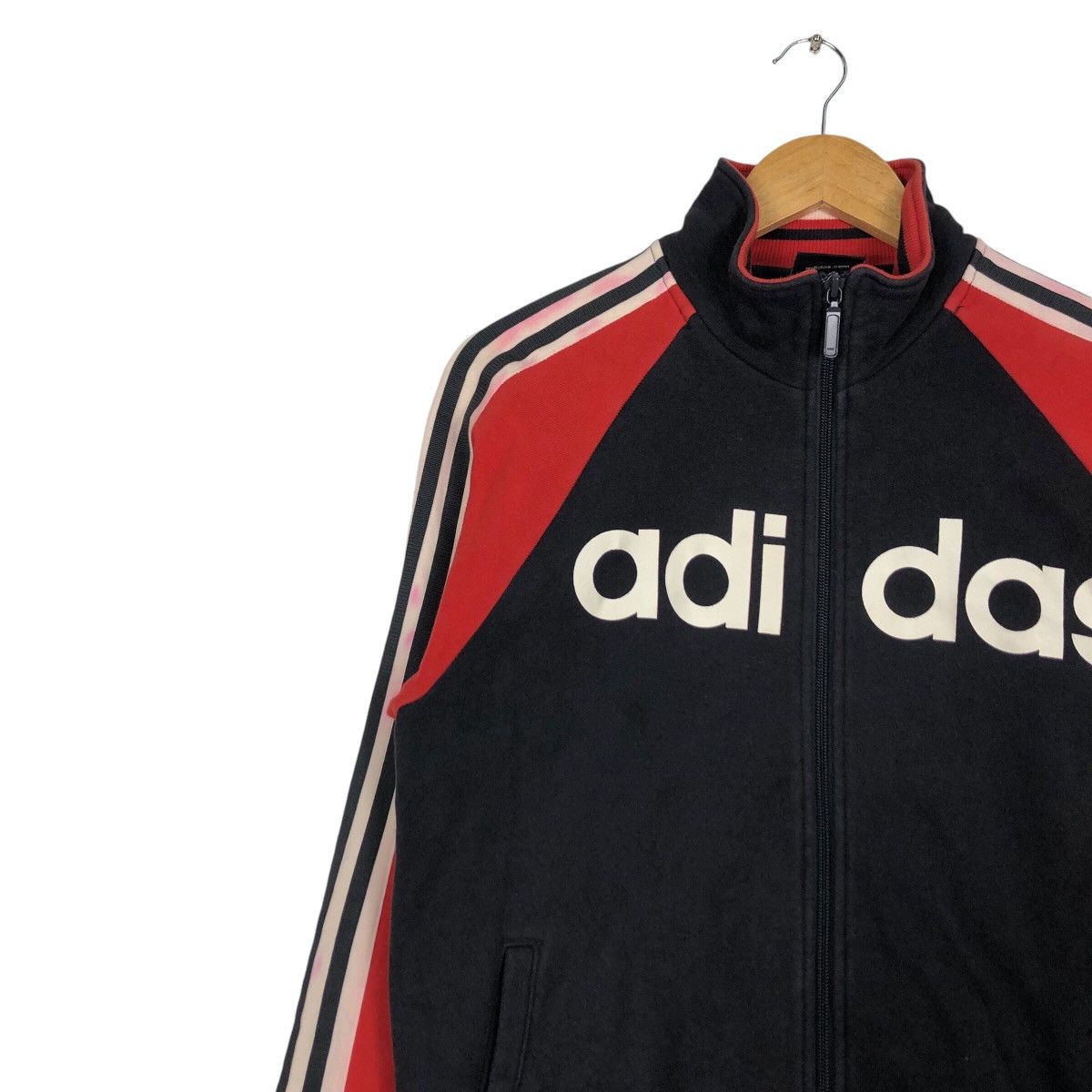 Adidas × Japanese Brand Adidas Three Stripe Vintage Sweater Jacket Small Size Size US S / EU 44-46 / 1 - 6 Thumbnail