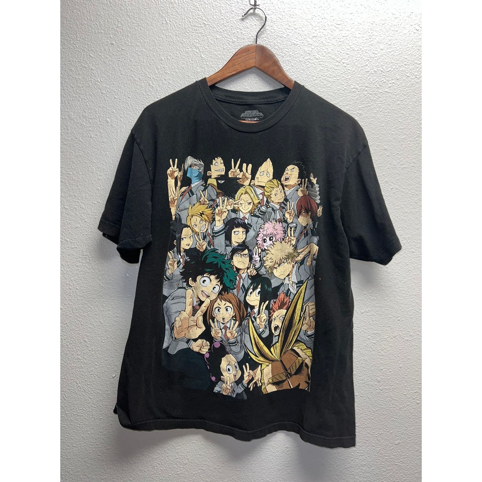 Vintage My Hero Academia Shirt Characters Graphic Black Anime Tee XL Size US XL / EU 56 / 4 - 1 Thumbnail