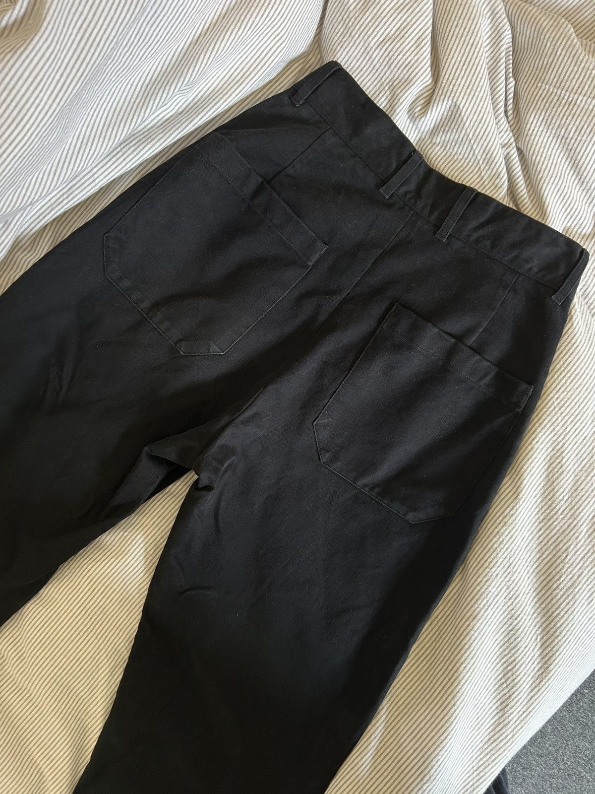 Studio Nicholson Studio Nicholson Meavy High Waisted Cotton Straight Pants Size 29" - 5 Thumbnail