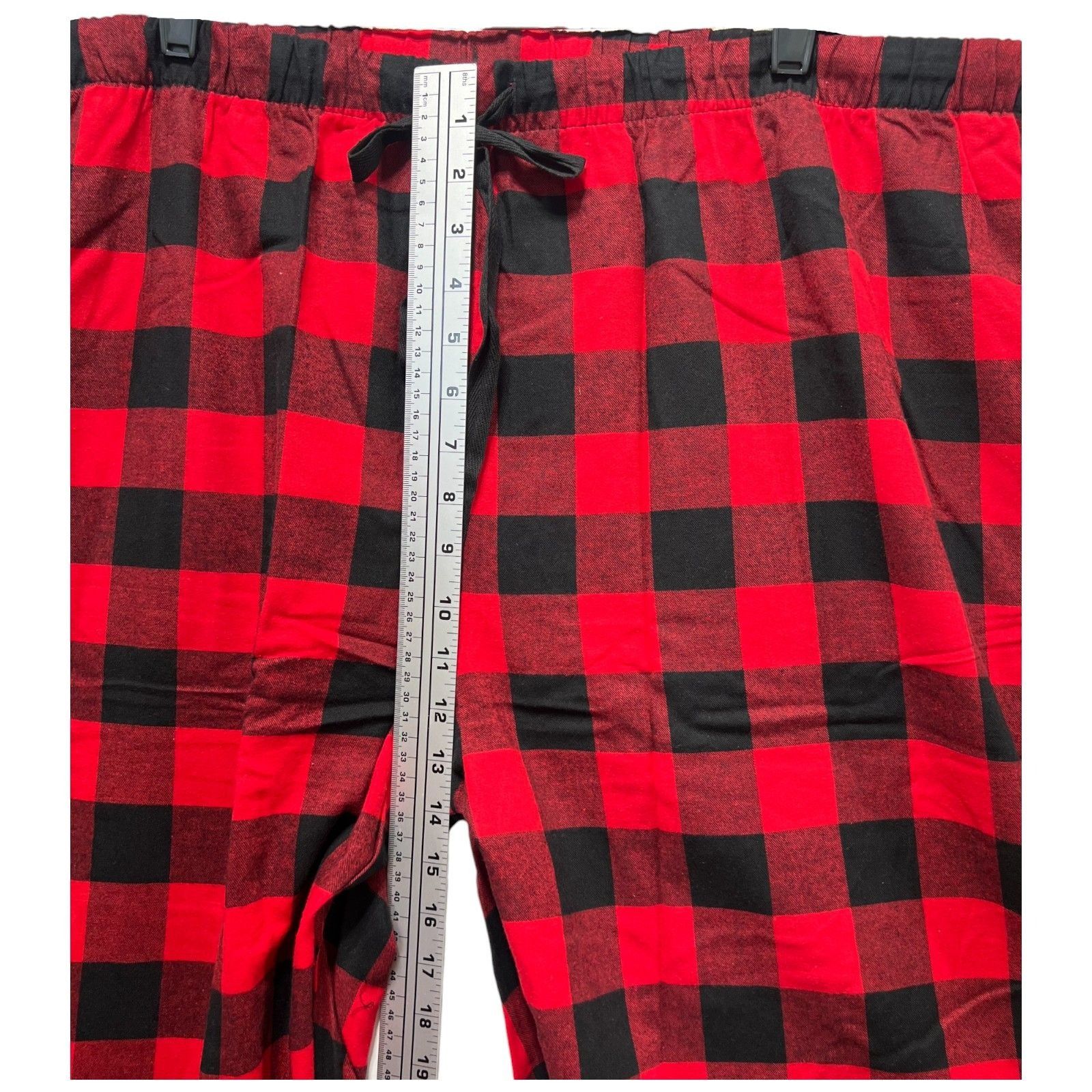 Other Wonder Shop - Women's Red Buffalo Check Flannel Pajama Set - Size ONE SIZE - 14 Thumbnail
