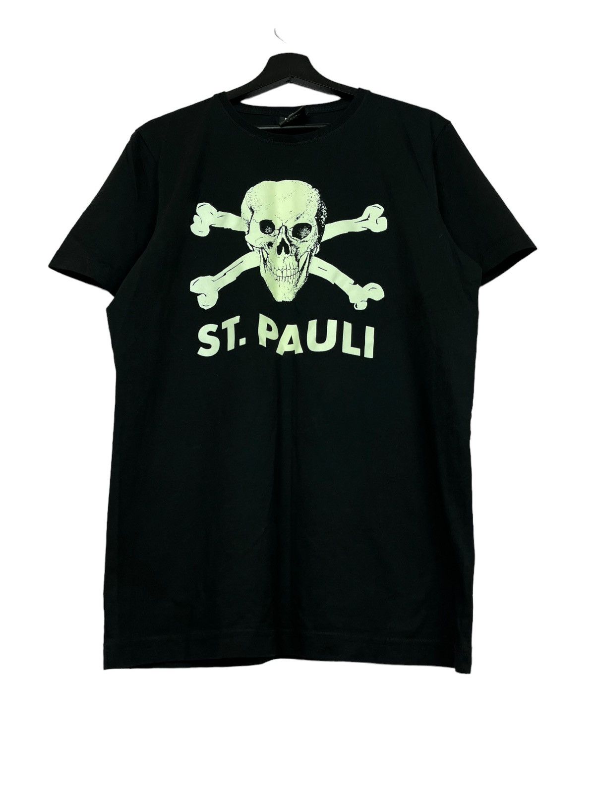 Vintage St. Pauli Luminous Football T-Shirt Black Size US M / EU 48-50 / 2 - 4 Thumbnail