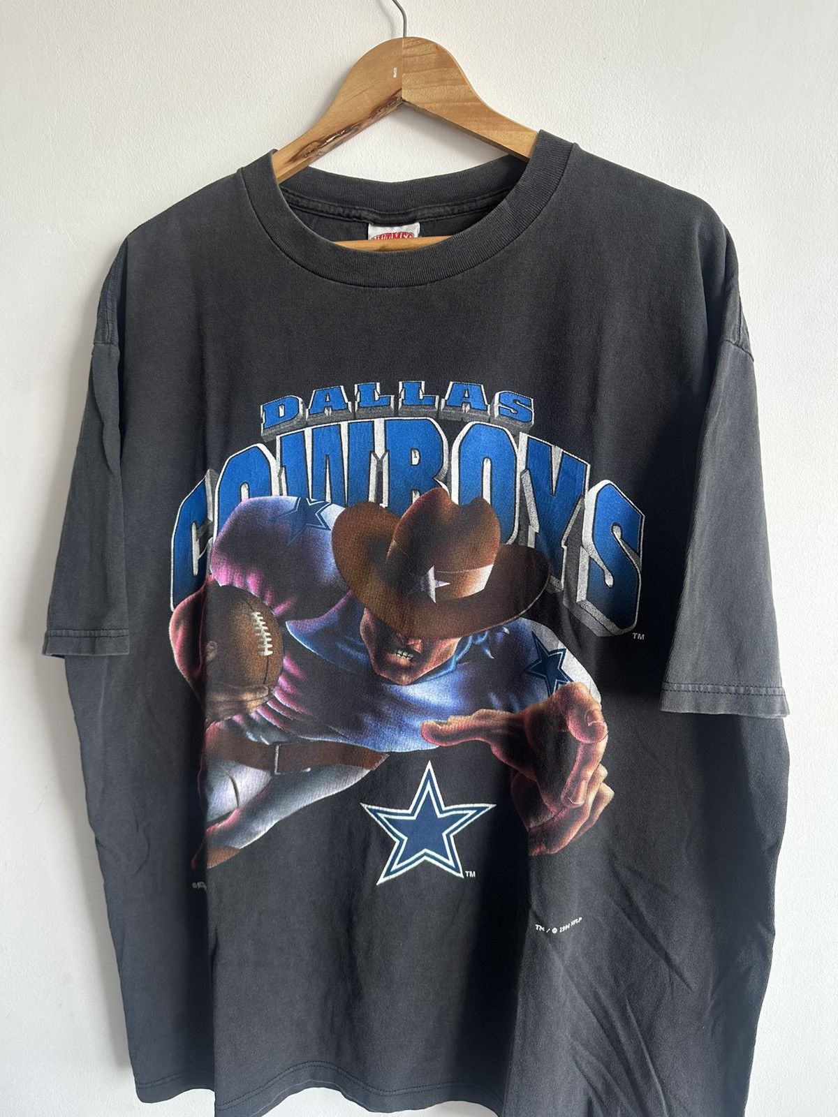 NFL × Vintage Vintage 90’s Dallas Cowboys NFL USA Sport Tshirt Size US XL / EU 56 / 4 - 2 Thumbnail