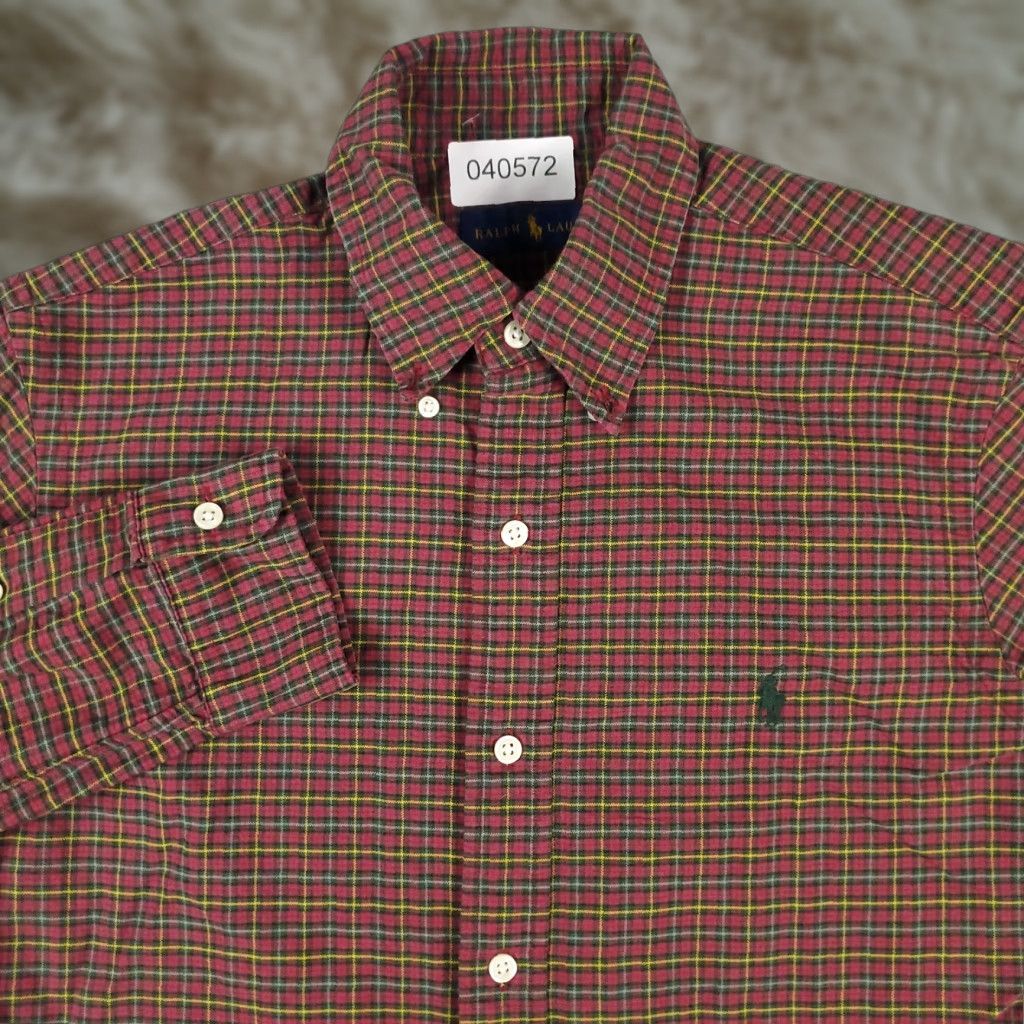 Ralph Lauren Ralph Lauren Shirt Mens Small Red Plaid Button-Up Long Sleeve Casual Dress Shirt S Red Classic Modern Preppy Mens Size US S / EU 44-46 / 1 - 1 Thumbnail