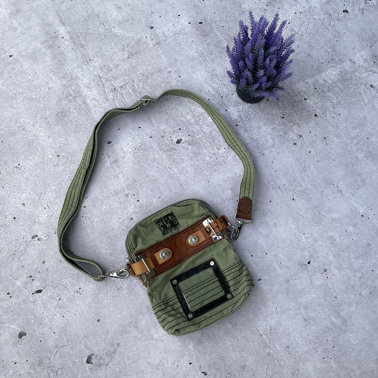 Other vintage diesel bag with leather details y2k japanese style Size ONE SIZE - 2 Thumbnail