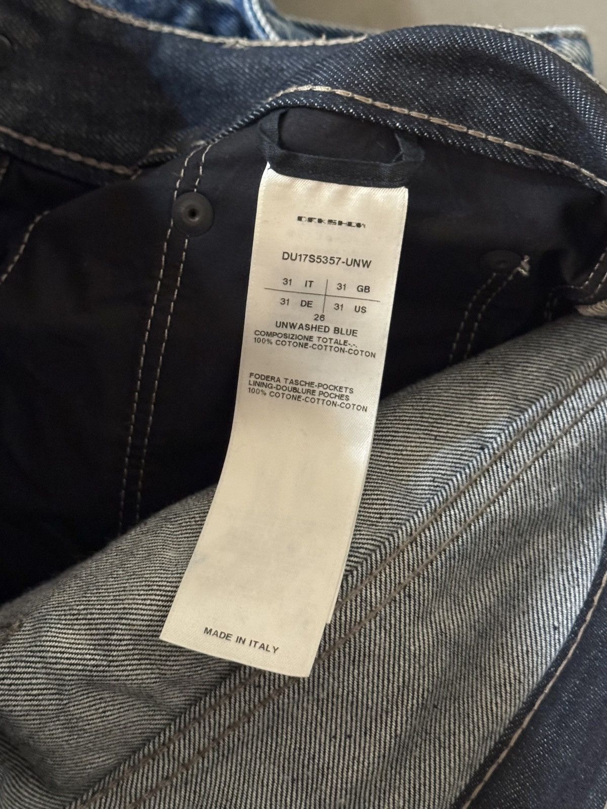 Rick Owens Drkshdw Cropped denim jeans Size US 31 - 3 Thumbnail