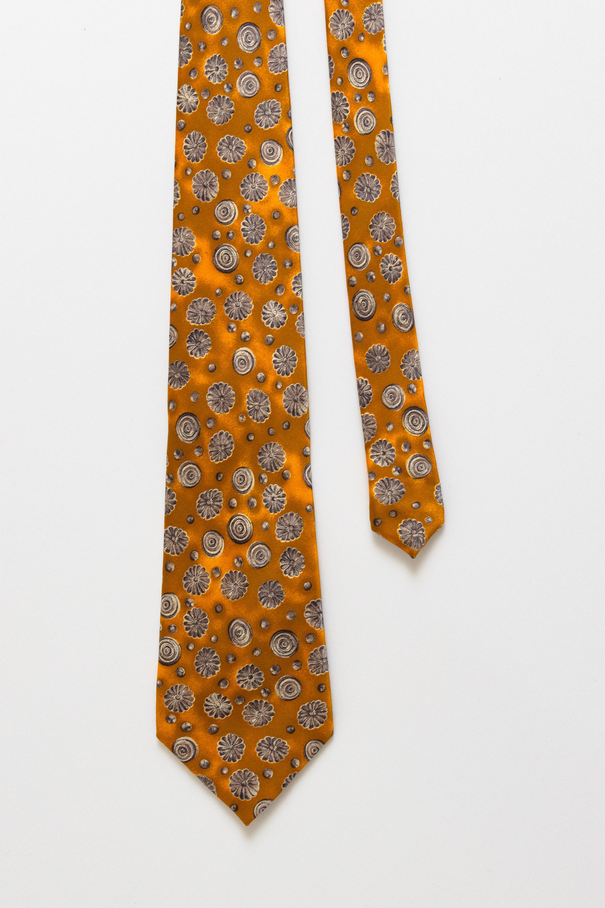 Lanvin Lanvin made in France Tie abstract pattern Silk necktie Size ONE SIZE - 3 Thumbnail