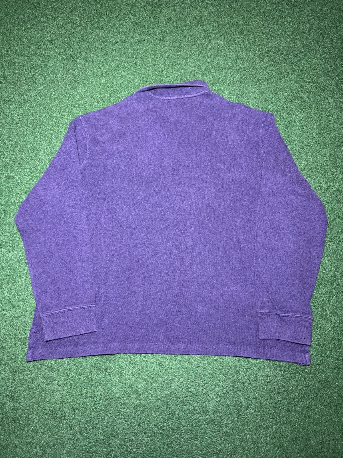 Polo Ralph Lauren Polo Ralph Lauren Vintage 90s 1/4 Zip Purple Sweatshirt Size US XL / EU 56 / 4 - 4 Thumbnail