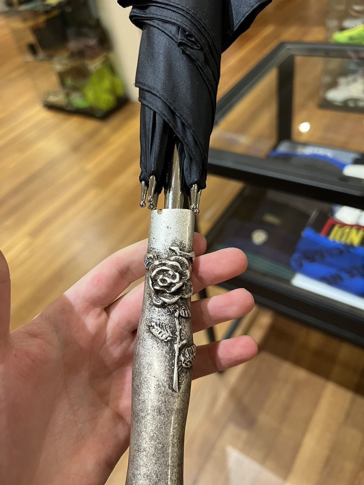 Enfants Riches Deprimes Enfants Riches Deprimes Rose Thorn Handle Umbrella Size ONE SIZE - 12 Thumbnail