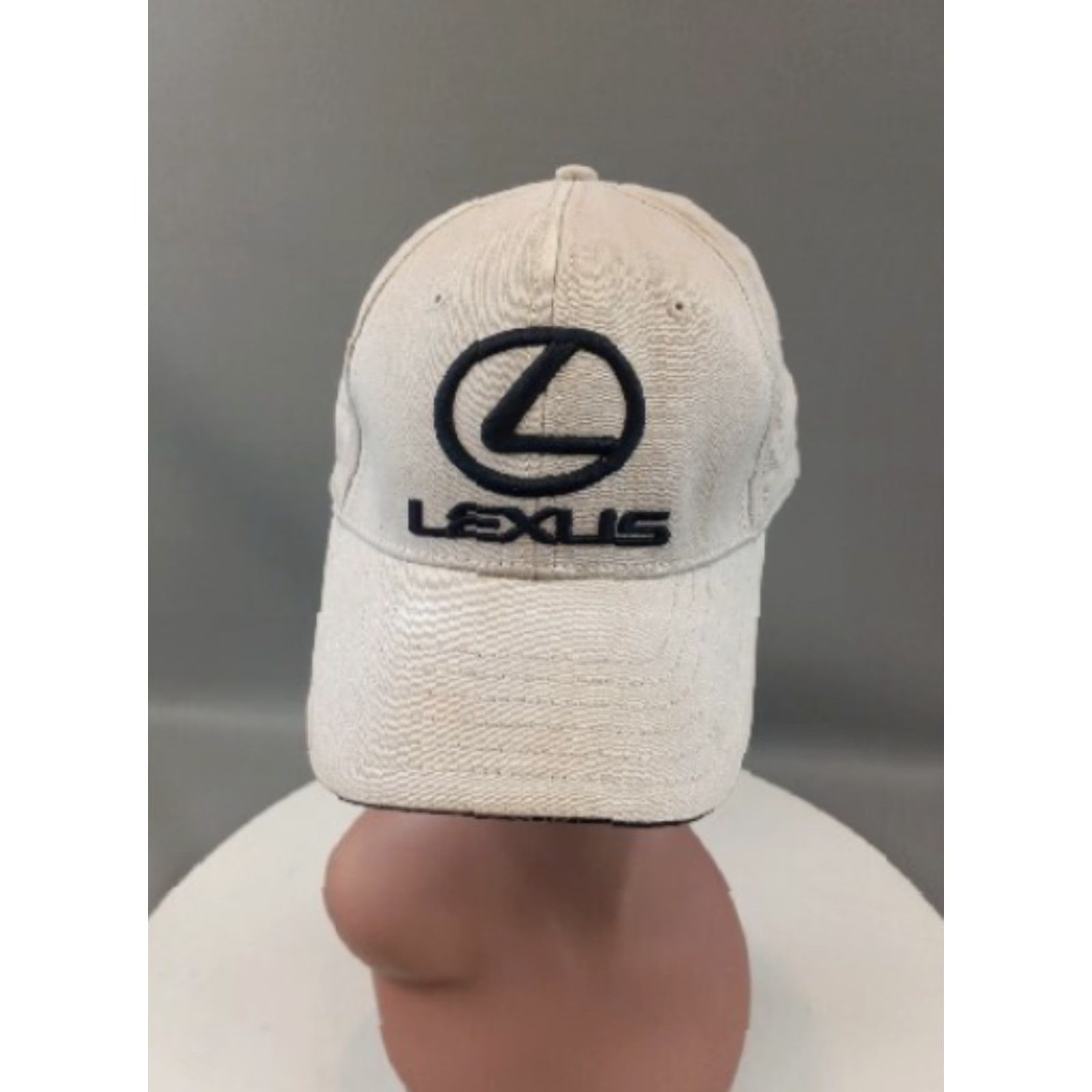 Spell Lexus Hat Cap Unisex Beige Tan Logo Spell Out Adjustable Strap Baseball Cap Adults Size ONE SIZE - 6 Thumbnail