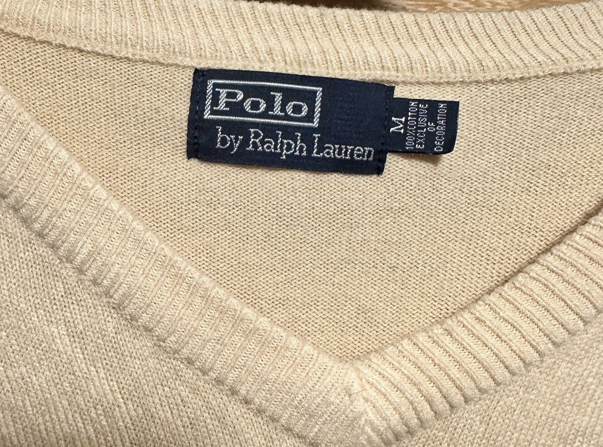 Ralph Lauren Beige Ralph Lauren Vneck Size US M / EU 48-50 / 2 - 4 Thumbnail