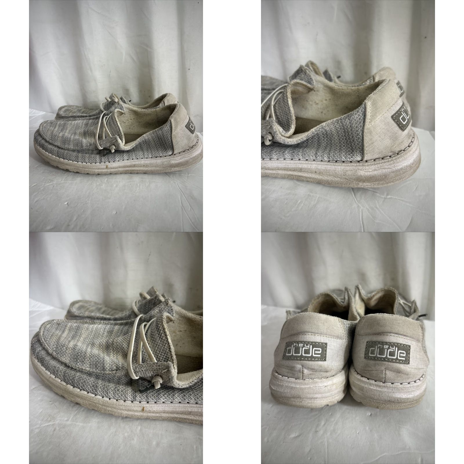 Vintage Hey Dude Wendy Sox Womens 8 Glacier Grey Slip-On Low Shoes Size ONE SIZE - 8 Thumbnail