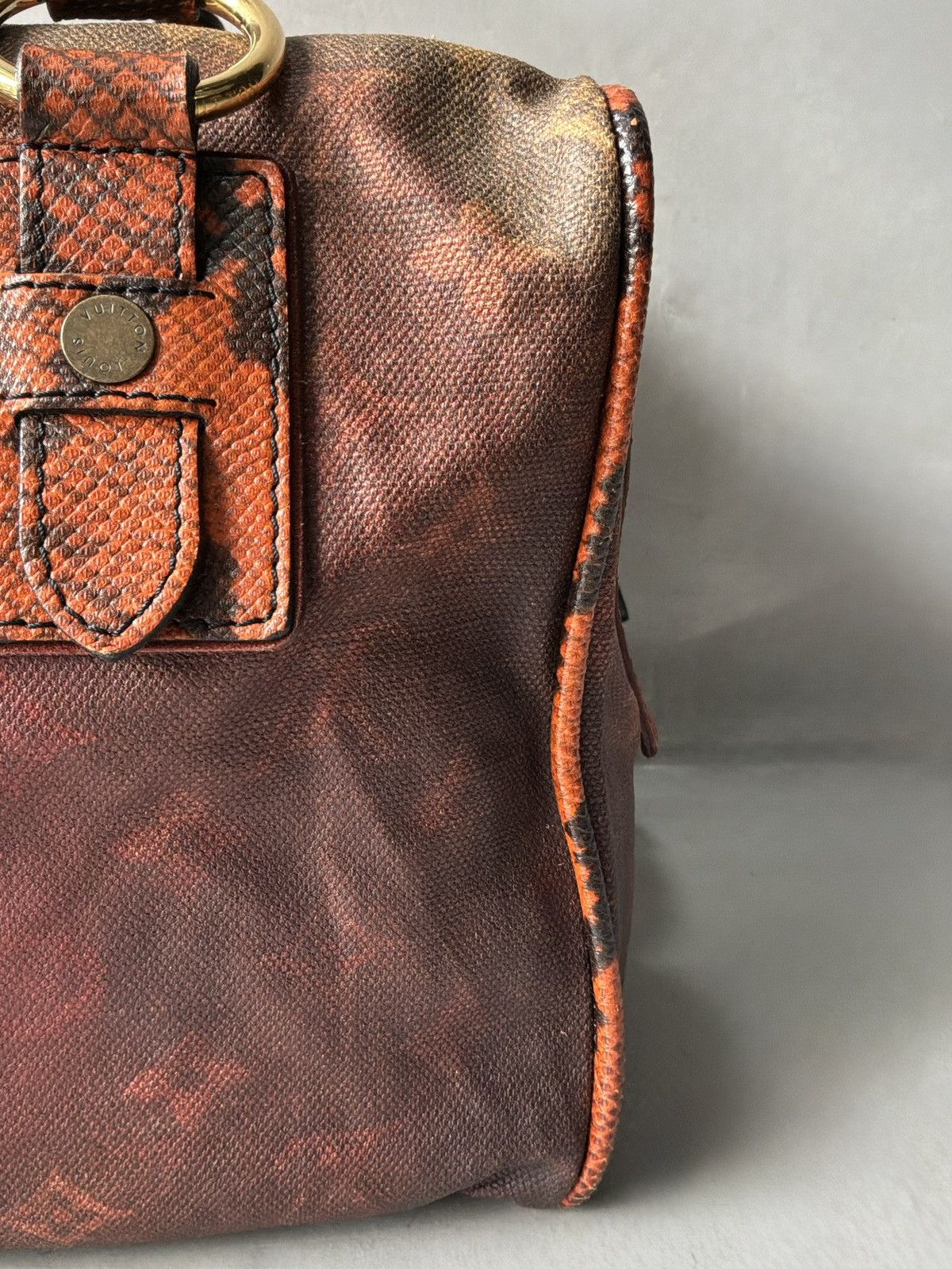 Louis Vuitton Louis Vuitton x Richard Prince - Red Mono/Snakeskin Handbag Size ONE SIZE - 16 Thumbnail