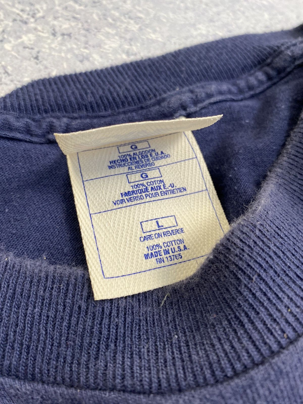 New York Yankees × Vintage Vintage New York Yankees Blue T-Shirt 1996 Big Centre Logo Size US L / EU 52-54 / 3 - 17 Thumbnail