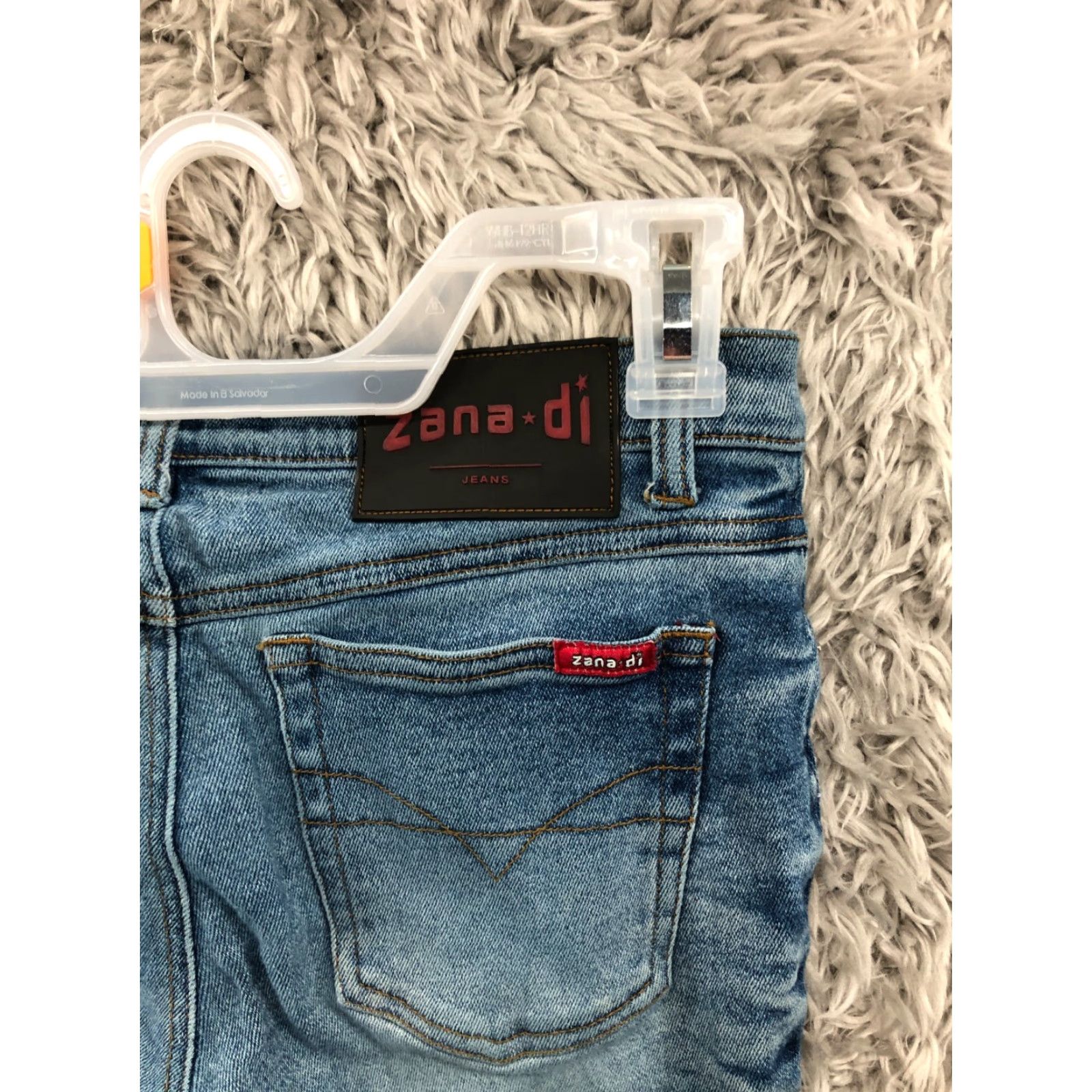 Denime Zana*di Capri Jeans Womens Juniors Size 5 Mid Rise Dark Wash Blue Denim Size 27" / US 4 / IT 40 - 6 Thumbnail