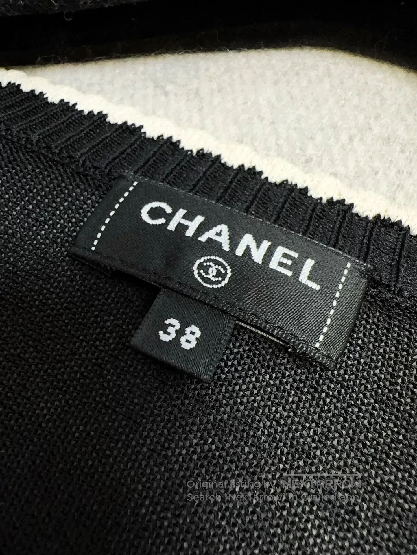 Chanel Chanel Black White Knit Cardigan Coat. Size US M / EU 48-50 / 2 - 5 Thumbnail
