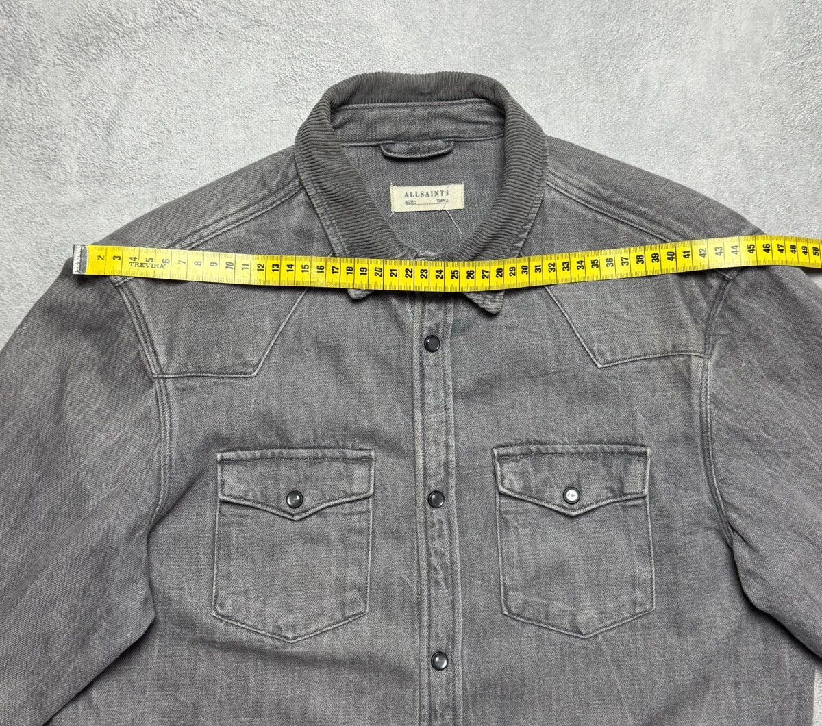 Allsaints AllSaints Glazer LS Button Up Long Sleeve Shirt Overshirt Size US S / EU 44-46 / 1 - 15 Thumbnail