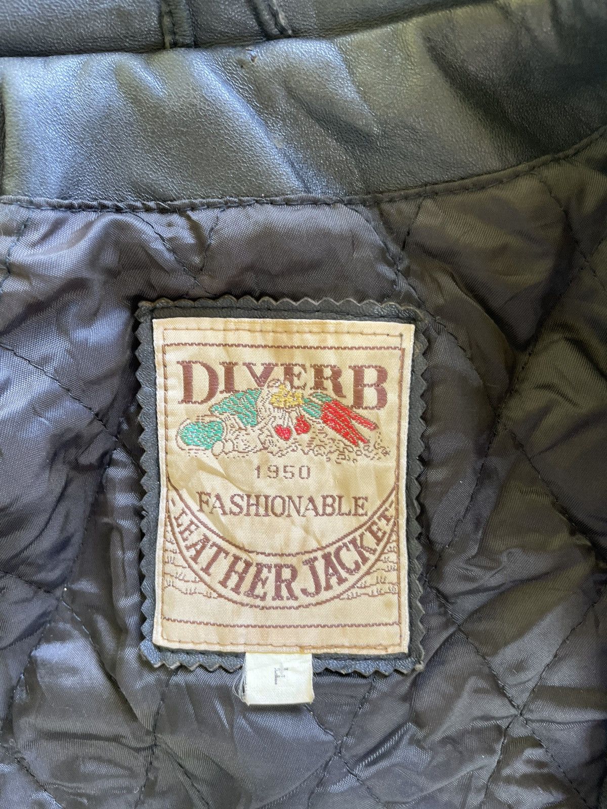 Japanese Brand Vintage Diverb Bomber Leather Jacket Size US XL / EU 56 / 4 - 7 Thumbnail