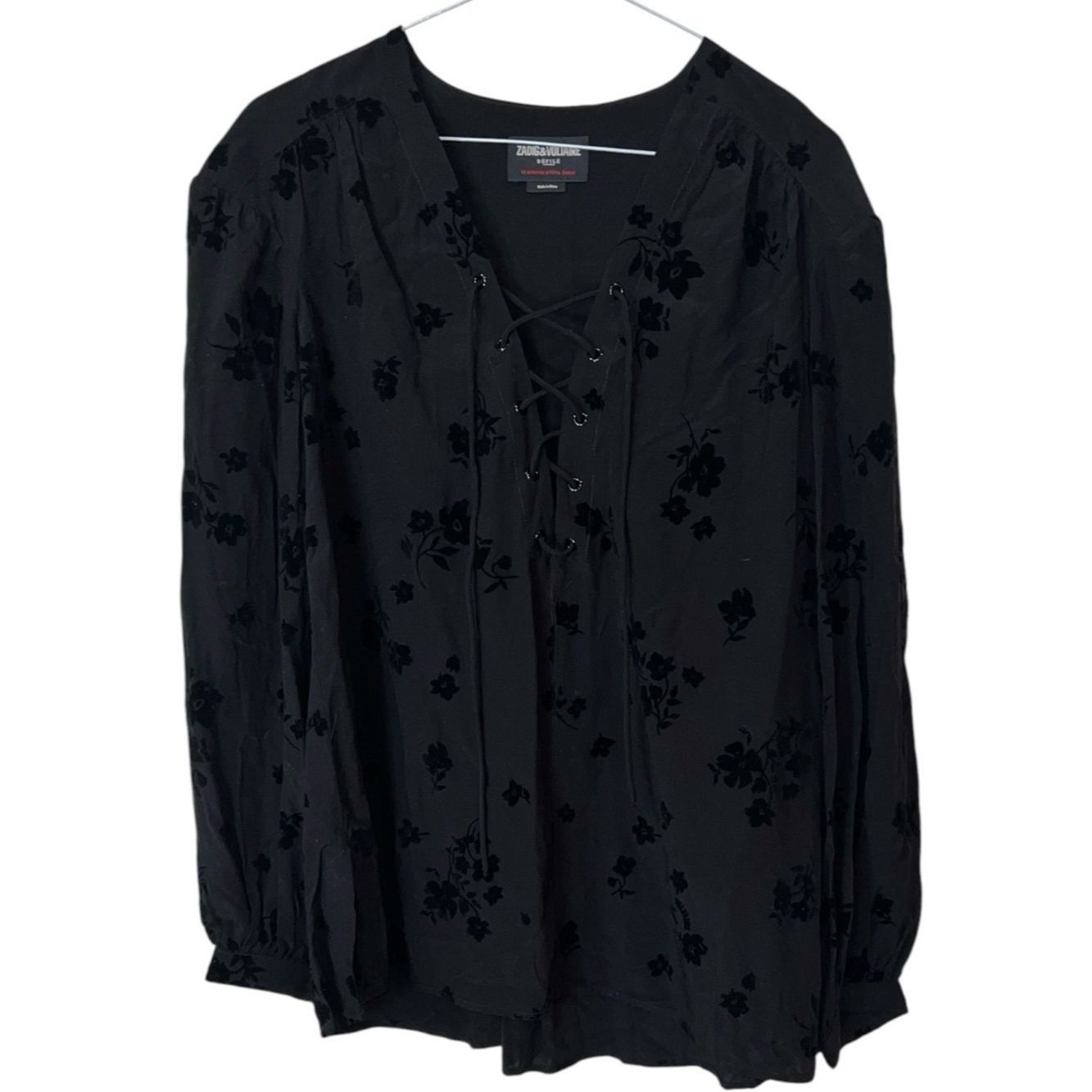Zadig & Voltaire Zadig & Voltaire Tamela Soft Flock Flowers Tunic Blouse NWT Size S / US 4 / IT 40 - 4 Thumbnail