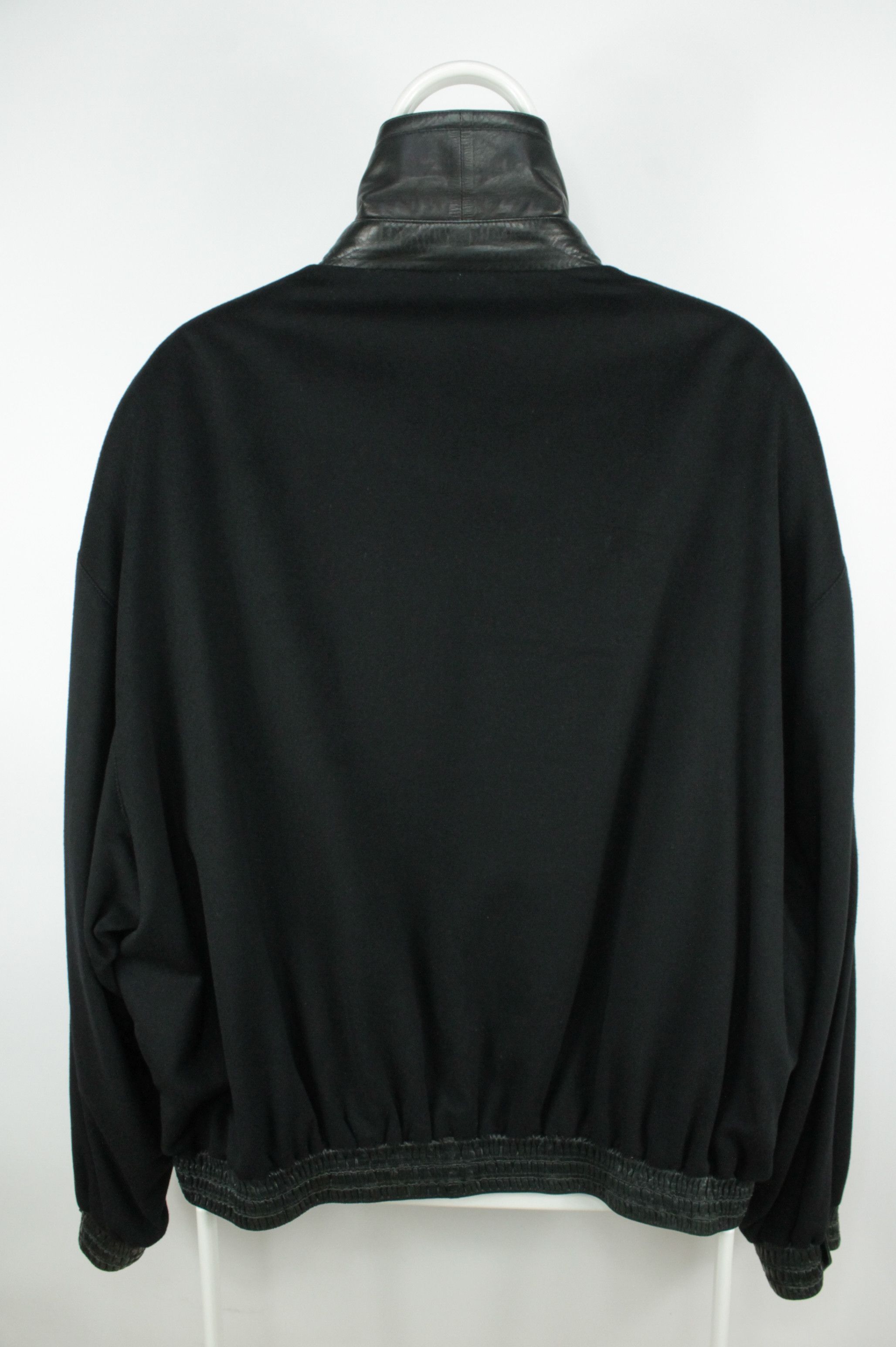 Zilli ZILLI Black Cashmere Leather Bomber Jacket Men's Size US XXL / EU 58 / 5 - 11 Thumbnail