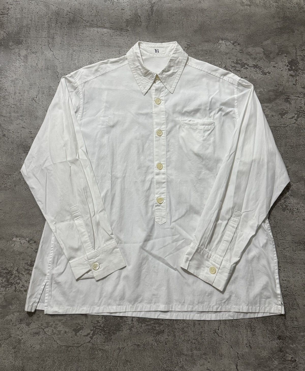 Yohji Yamamoto Y's Yohji Yamamoto Pullover White Shirt Size US L / EU 52-54 / 3 - 1 Thumbnail